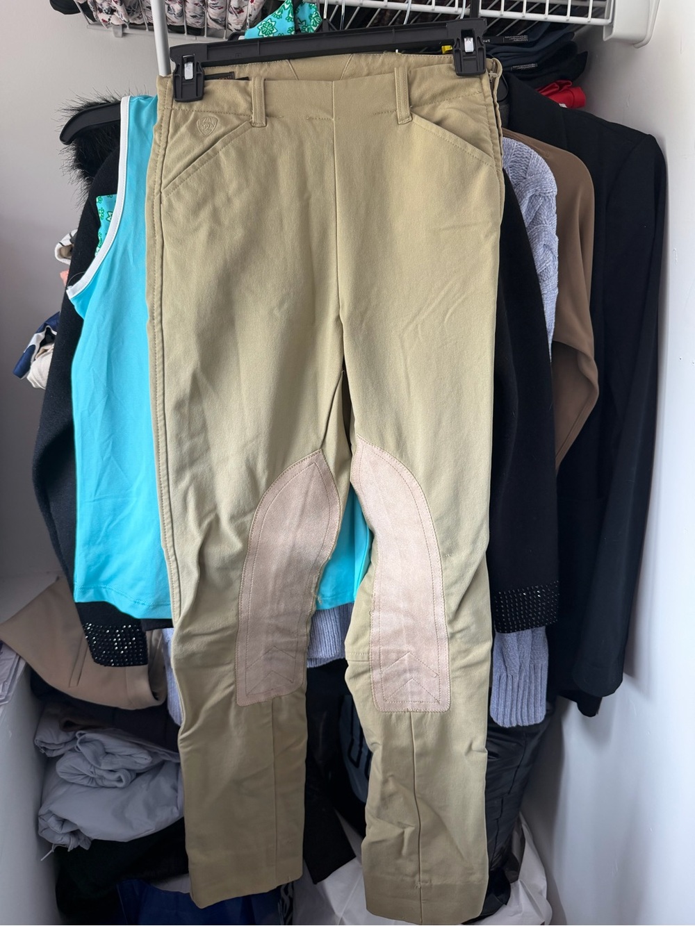 Ariat Pro Series Kids Riding Breeches with Knee Patches size 10